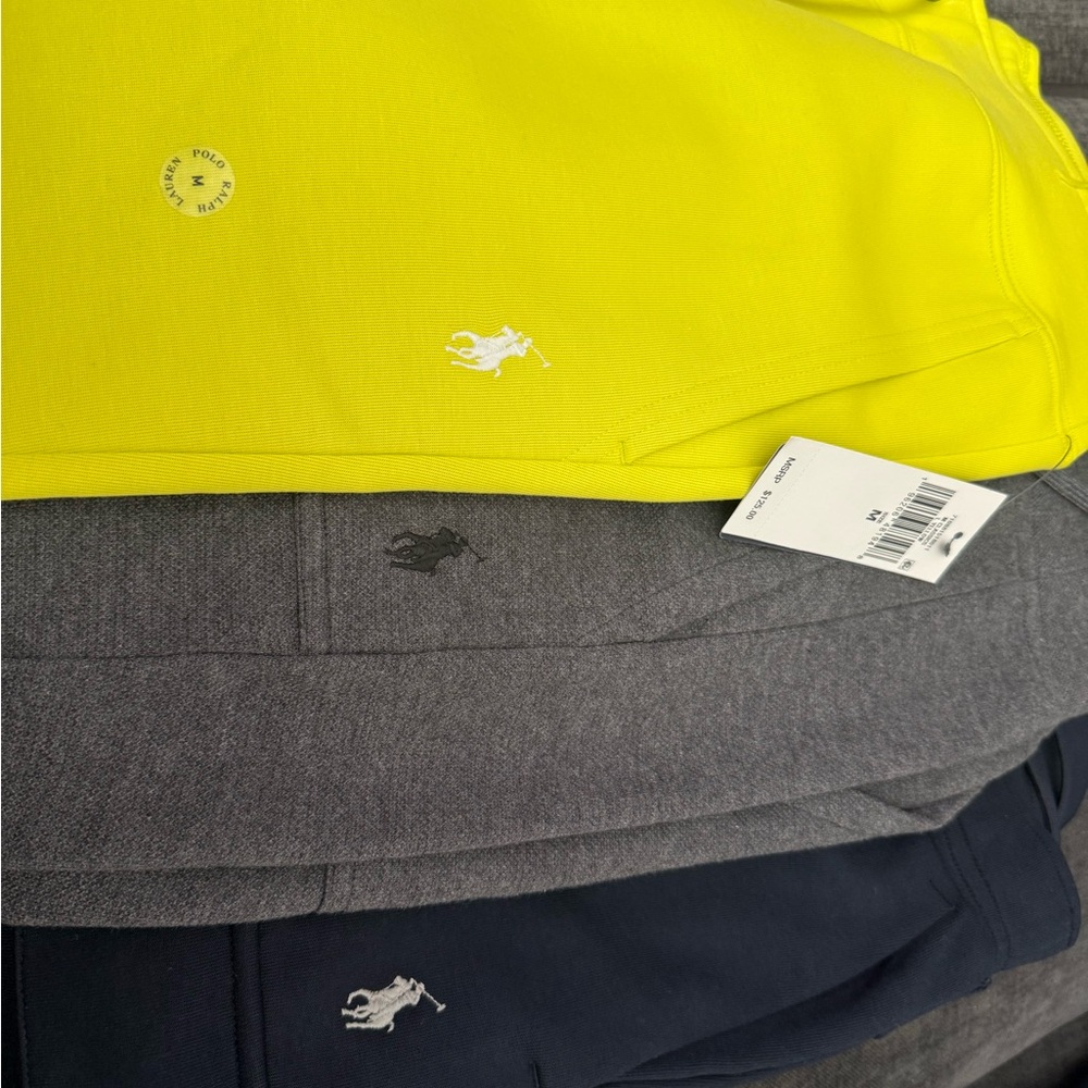 Polo by Ralph Lauren Men's Sweatpants - Yellow, Gray, Navy - Picture 2 of 4